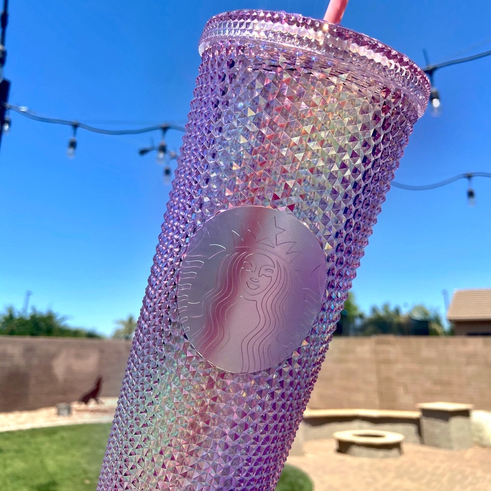 Starbucks Pink Sakura Studded Iridescent Tumbler